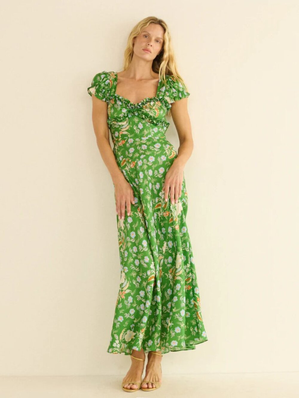 Doen NWOT Valerine Dress - Emerald Hollyhock Hills M